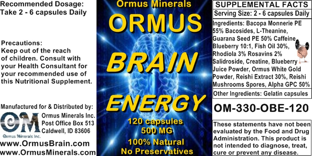 Ormus Brain Energy