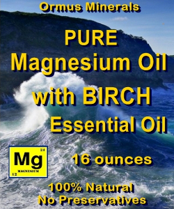 Ormus Minerals Pure MG Oil with Birch Essential Oil