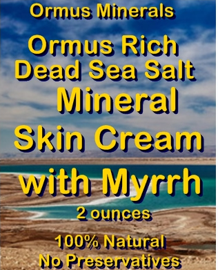 Ormus Minerals -Ormus Rich Dead Sea Salt Mineral Skin Cream with MYRRH EO