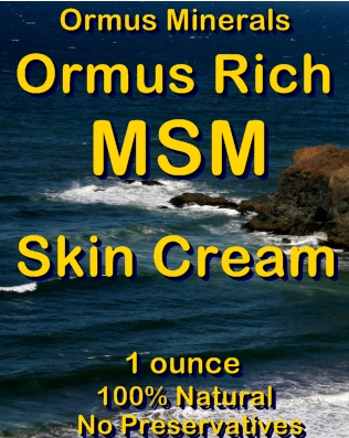 Ormus Minerals -Ormus Rich MSM Skin Cream