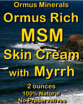 Ormus Minerals -Ormus Rich MSM Skin Cream with MYRRH