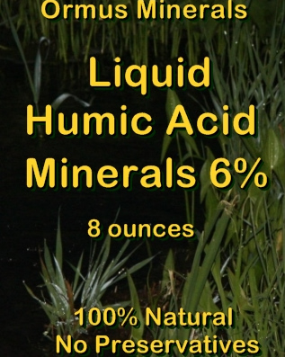 Ormus Minerals -HUMIC ACID Minerals 6 Percent