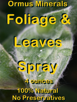 Ormus Minerals -FOILAGE and LEAVES Spray (Concentrate)
