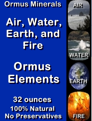 Ormus Minerals Ormus Elements Air - Water - Earth - Fire (L)