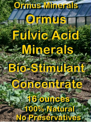 Ormus Minerals -Fulvic Acid Minerals BIO-STIMULANT (Concentrate)