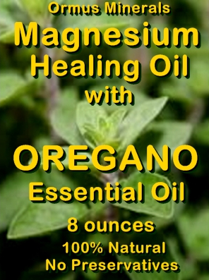 Ormus Minerals -Magnesium Healing Oil with OREGANO Essential Oil
