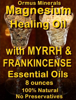 Ormus Minerals -Magnesium Healing Oil with Myrrh and Frankincense Essential Oils