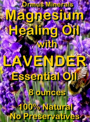 Ormus Minerals -Magnesium Healing Oil with LAVENDER Essential Oil