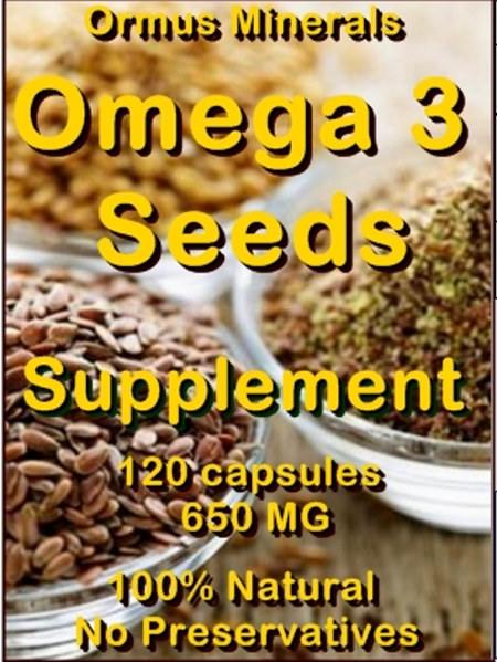 Ormus Minerals Omega 3 Seeds Powder