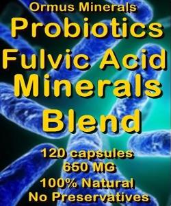 Ormus Minerals Probiotics Fulvic Acid Minerals Blend
