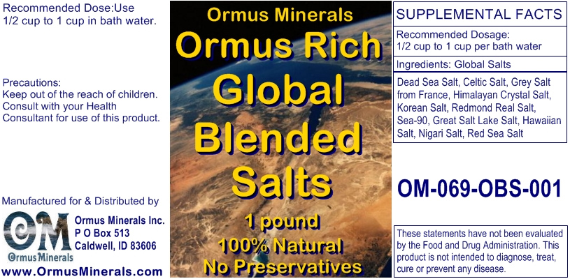 Ormus Minerals Ormus Rich Blended Salts 1 lb.